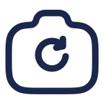 Camera Rotate SVG Icon